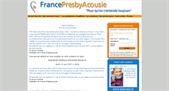 Desktop Screenshot of francepresbyacousie.org