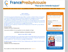 Tablet Screenshot of francepresbyacousie.org